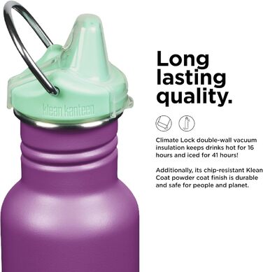 Klean Kanteen Classic Narrow Water Bottle 12 oz (Sparkling Grape)