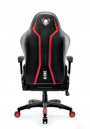 Ігрове крісло Diablo Chairs X-One 2.0, екошкіра, чорно-червоне