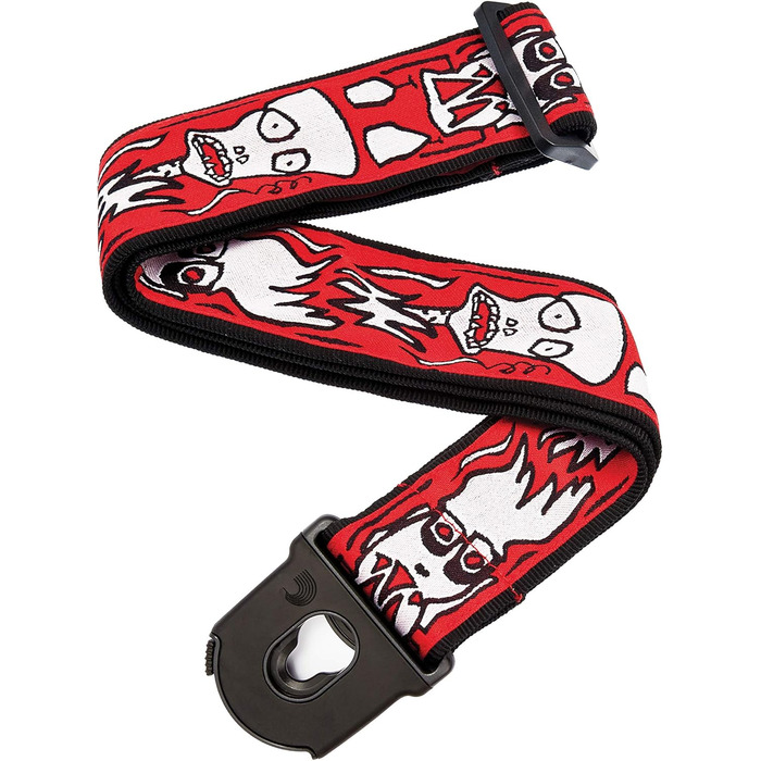 Ремінь для гітари D'Addario Planet Waves Joe Satriani Collection Silver Sketches, 1520mm x 50mm, Planet Schloss