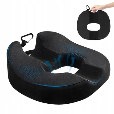 Ергономічна ортопедична подушка для сидіння з ефектом пам'яті (Memory Foam)