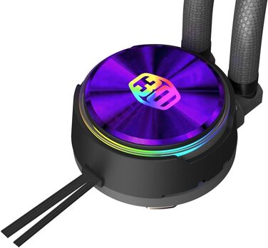 Cooler Master MasterLiquid PL Flux: Система водяного охолодження CPU з 2 x 120мм вентиляторами, білий (360, Flux)