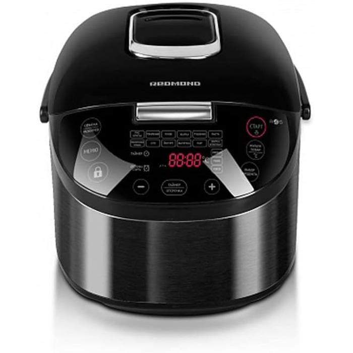Мультиварка Redmond SkyCooker RMC-M800S 5л з керуванням зі смартфона, чорна