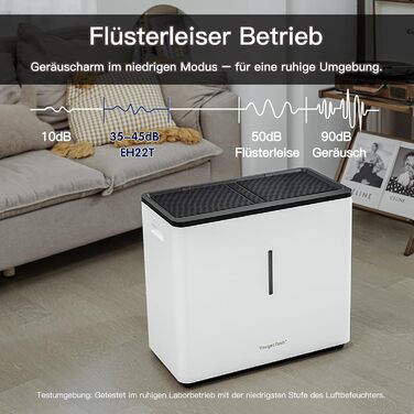 Зволожувач повітря 6L Top Fill, зволожувач повітря на основі випаровування, 1000 мл/год, автовимкнення, білий (EH22T)