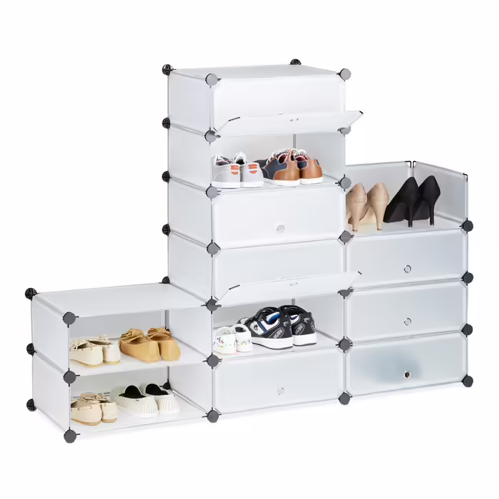 Relaxdays Shoe Cabinet with 12 Compartments
