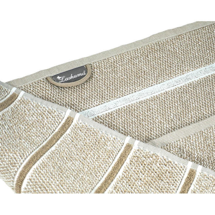 Lashuma Striped Towels 50x50 cm for the Kitchen, Lucerne Kitchen Towels Beige
