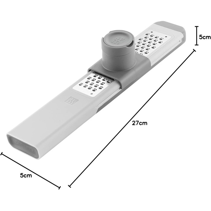 Терка дрібна ZWILLING Z-Cut мультифункціональна, нержавіюча сталь, сіра - для овочів та фруктів