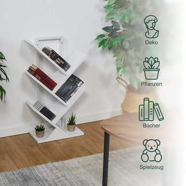 Книжкова шафа Relaxdays на 4 відділення