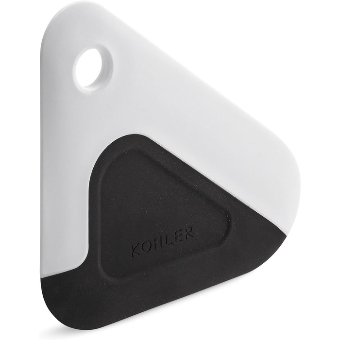Kohler K-8624-0 Kitchen Scraper, Silicone and Nylon, Heat-Resistant, White and Anthracite, One Size