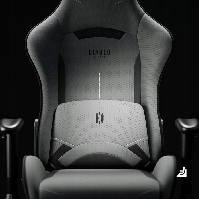 Ігрове крісло Diablo Chairs X-Starter, тканина, сіре