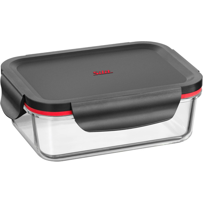 Silit Storio Контейнер для зберігання з кришкою, 18 x 13 см - скло, герметичний, для миття в посудомийній машині, для мікрохвильової печі та духовки