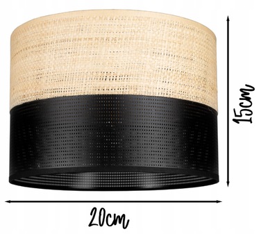 Підлогова лампа Glimex Modern E27 60 Вт, бежевий, коричневий, чорний