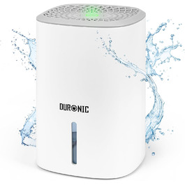 Зволожувач повітря Duronic DH06 WE – тихий осушувач для кімнат 5-10 м², компактний конденсаційний осушувач з баком 0.8 л, 23 Вт, захист від плісняви та конденсату, ідеально для спальні