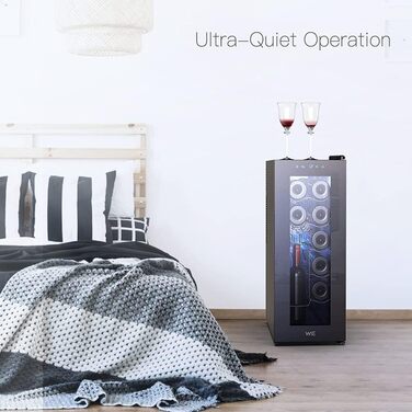 Міні-холодильник для напоїв на 38 літрів з подвійними скляними дверцятами та регульованими полицями. Ідеально для дому, кухні, бару, офісу. Місце для 120 банок соди/пива. Тиха робота, поворотні двері.