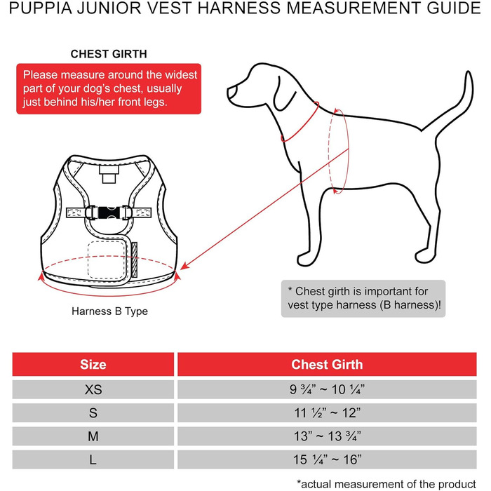 Puppia Junior - Plaid Dog Harness for Small Dogs - Soft Vest - Also Usable as a Puppy Harness - Anti-Pull Harness for Dogs, Beige, XS, PAMA-AH978 beige XS