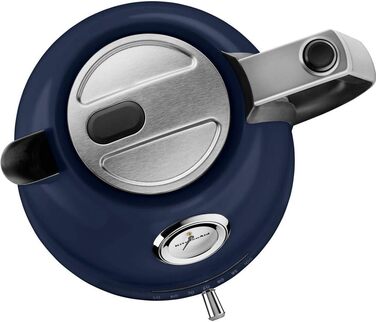KitchenAid Kettle with Temperature Setting from 50 to 100°C | Tea Kettle with Scale Filter 1.5L | Electric 2400 Watt | Stainless Steel | Ink Blue 1.5 Liter Ink Blue