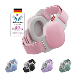 Навушники для захисту слуху Alpine Muffy Baby Klassik - для малюків до 36 місяців, чорний/рожевий