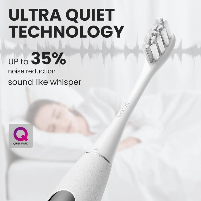 Oclean X Pro Elite: електрична звукова зубна щітка + кейс для подорожей, сірий