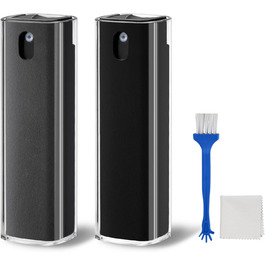 Очищувач екрану для телефону: 2 шт. (сірий + рожевий) | iPhone, монітор, планшет | з щіткою | 10 мл