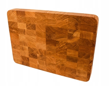 Прямокутна дубова дошка для нарізки Woodcarver, 35x25х4 см