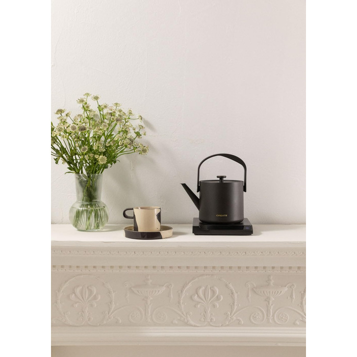 CREATE Electric Kettle 0.5L White - Keep Warm, Safety System, Thermostat, Digital Display, Temperature Indicator, 880W