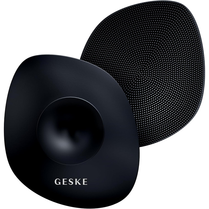 Електрична щітка для тіла GESKE Body Brush 4 в 1, силіконова щітка для глибокого очищення та масажу тіла, ергономічний дизайн, чорна