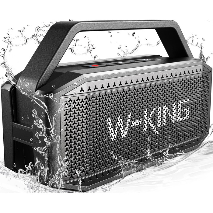 W-KING Bluetooth Колонка 100W (Пікова потужність) - Портативна Колонка з Глибоким Басом, Power Bank, TF/AUX, EQ, IPX6, 40 годин роботи