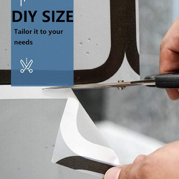 Шторка для душу Bavooty Anti-Schimmel 180x200 см, водовідштовхувальна, швидковисихаюча, для ванної кімнати, з 12 кільцями, зелений пісок, 1.8 x 2 м