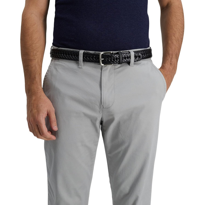 Чоловічий шкіряний ремінь Tommy Hilfiger, плетіння, чорний, розмір M