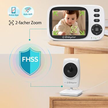 Дитячий відеоняня Babystar MC632A з камерою, 3.2