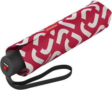 Зонт Reisenthel Pocket Classic Signature – компактний, з ергономічною ручкою (червоний)