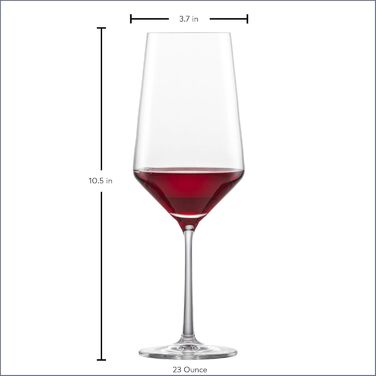 Бокал для бордо Schott Zwiesel Pure 0.68 л, 6 шт, кришталеве скло