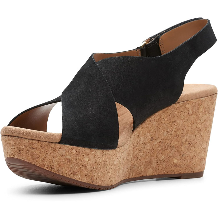 Босоніжки Clarks Annadel Eirwyn на підборах, чорні, нубук, 40 EU