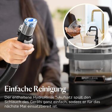 БІССЕЛ SpotClean HydroSteam: пароочисник для килимів та м'яких меблів, потужний 1000W, 3689N (новинка)