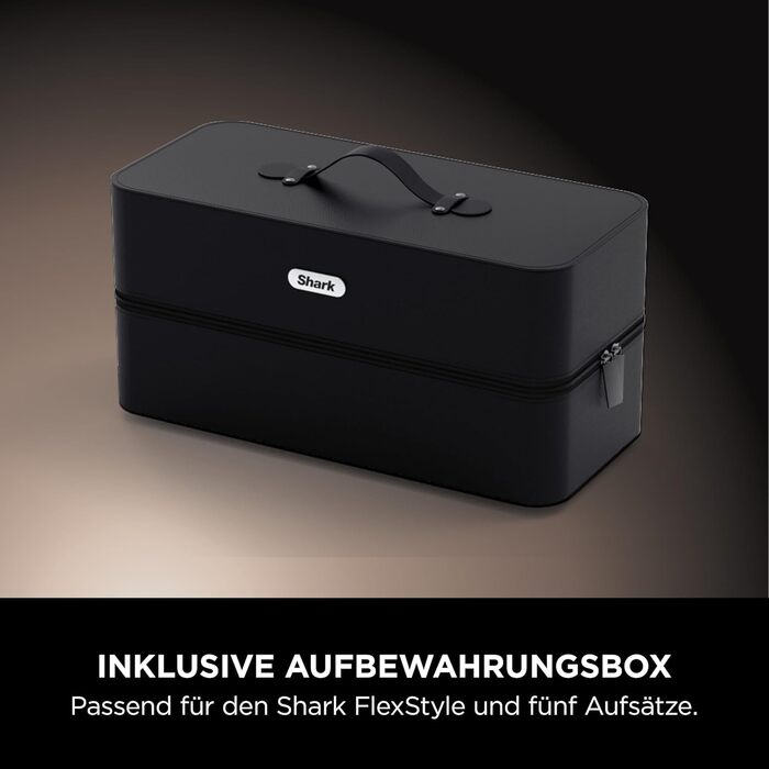 Фен Shark FlexStyle Multi 5-в-1 з насадками для укладання, чорний (Black Diamond)