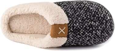 Тапочки жіночі ULTRAIDEAS, теплі плюшеві домашні тапочки, зручні, з антиковзким покриттям, чорні, EU 36/37