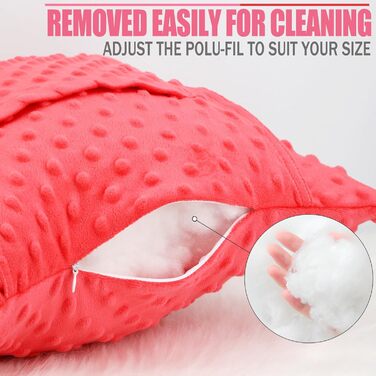 Star-shaped Hysterectomy Pillow for Abdominal Surgery with 2 Pockets, Hysterectomy Pillow Must-Have Recovery Gift Post-operative Tummy Tuck Abdominal Pillow Minky Dot Red
