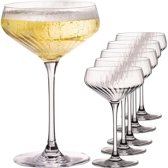 Набір з 6 келихів для білого вина 'London' 460мл, кристалічне скло, келихи для Різлінг, 6 штук