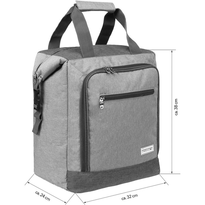 anndora Cooler Bag Light Grey - Model Selection (26 Liters - Light Grey Milled)