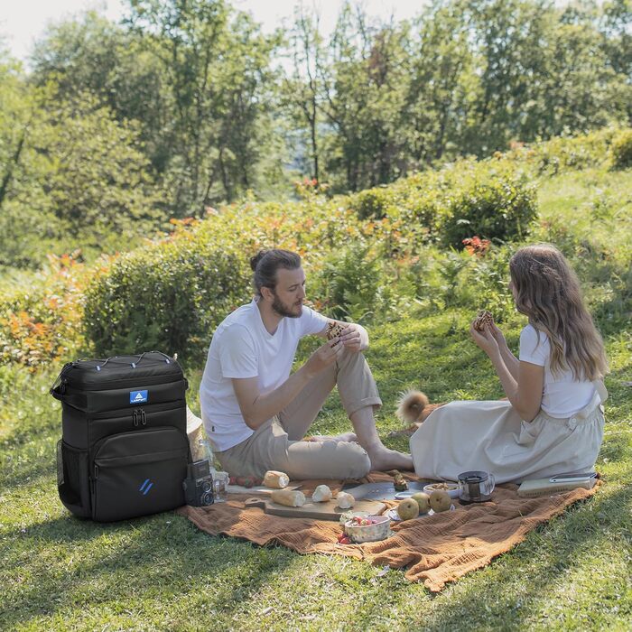 Рюкзак-холодильник Laripwit 54 літри, чорний: для пікніків, подорожей, кемпінгу та тактики