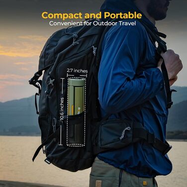 BougeRV Camping Lantern with 15600mAh, Rechargeable Camping Light, Adjustable Height and Angle, 4000LM, IP54 Waterproof, Camping Lantern for Camping, Travel, Emergency