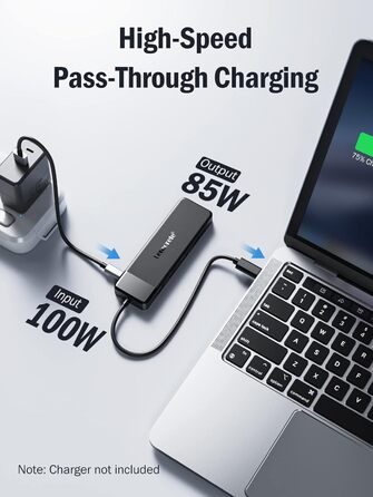 Док-станція Lemorele USB C з хабом 11 в 1: 2*HDMI (4K), 3*USB 3.0/2.0, VGA, PD 100W, SD/TF, для Windows, MacBook, Dell, HP, Lenovo, Surface