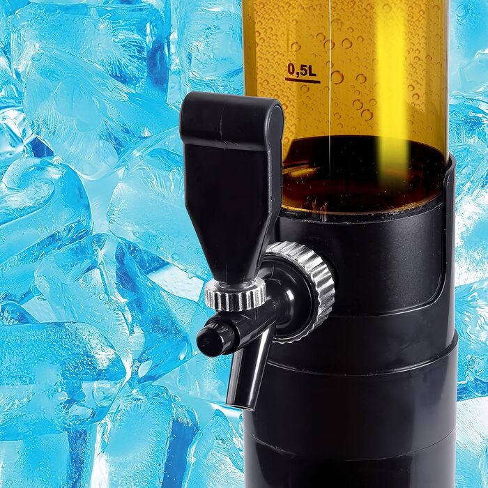 GOODS+GADGETS XXL Drinks Column Beer Column Beer Tower Party Beer Dispensing Column with Tap (5 Liter)