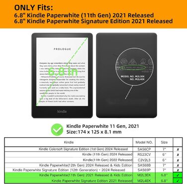 Чохол для Kindle Paperwhite 11 (M2L3EK/M2L4EK) з авто-вимкненням, Mandala, Kunstleder