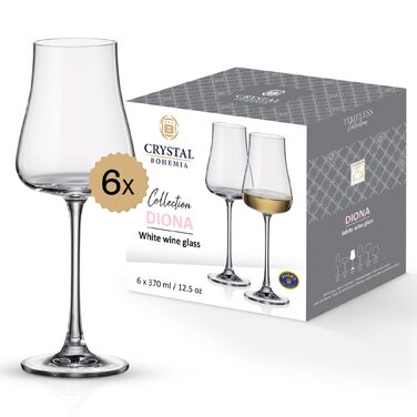 Набір коктейльних склянок Crystal Bohemia (6 шт), 300 мл, миючі в посудомийній машині, стійкі до подряпин, довговічні - розкішні склянки з кришталю, ідеальні для коктейлів, лонгдрінків та стильних заходів