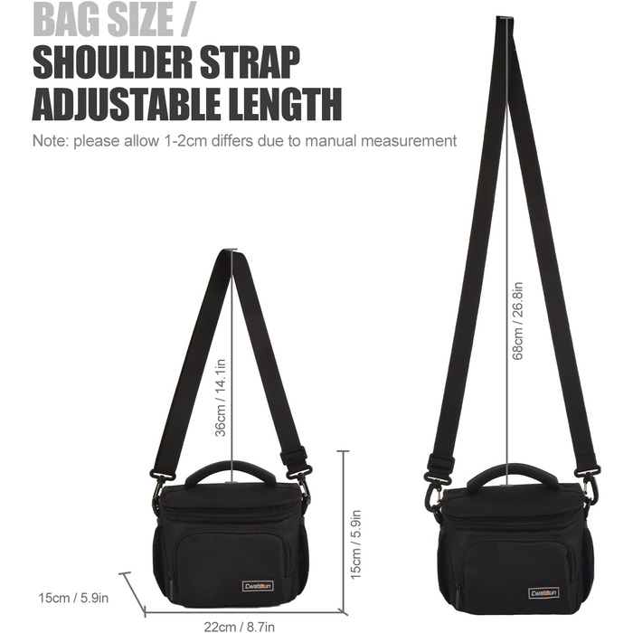 Водонепроникна фотосумка для дзеркальної камери Cwatcun (Canon, Nikon, Sony, Fuji)