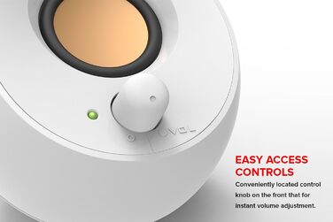 Creative Pebble - USB колонки для комп'ютера (білі, моно)