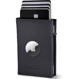 SF SCOFIELD Duality Magflip Airtag Wallet (Cardholder without Coin Pocket) - Wallet for 8-10 Cards - Men's Wallet with RFID Protection - Slim Wallet - Smart Wallet - Card Case with Air Tag Compartment - Purse