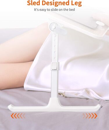 Приставний столик SAIJI для ноутбука з регулюванням висоти, 5 рівнів, складаний, для дивану/підлоги, 52*30 см, теак, 60*33 см