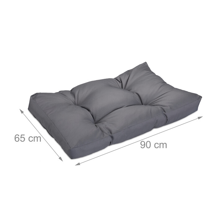 Relaxdays Dog Bed, Grey