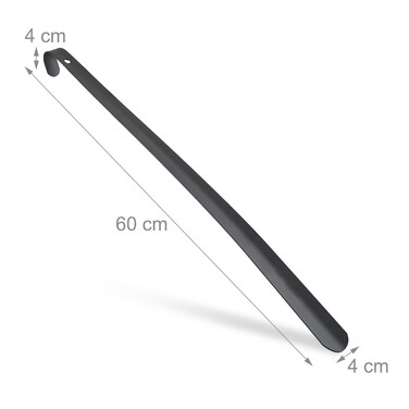 Relaxdays Metal Shoehorn - Black